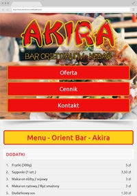 Akira - Bar Orientalny, Kebab