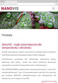 NANOVIS - Myjki do materiałów tampodrukowych