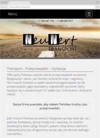 Neunert Transport - Removals - Utilization