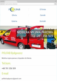 POLFAB - Mobile steam cleaner Bydgoszcz