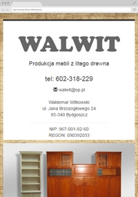 Production of solid wood furniture - Walwit