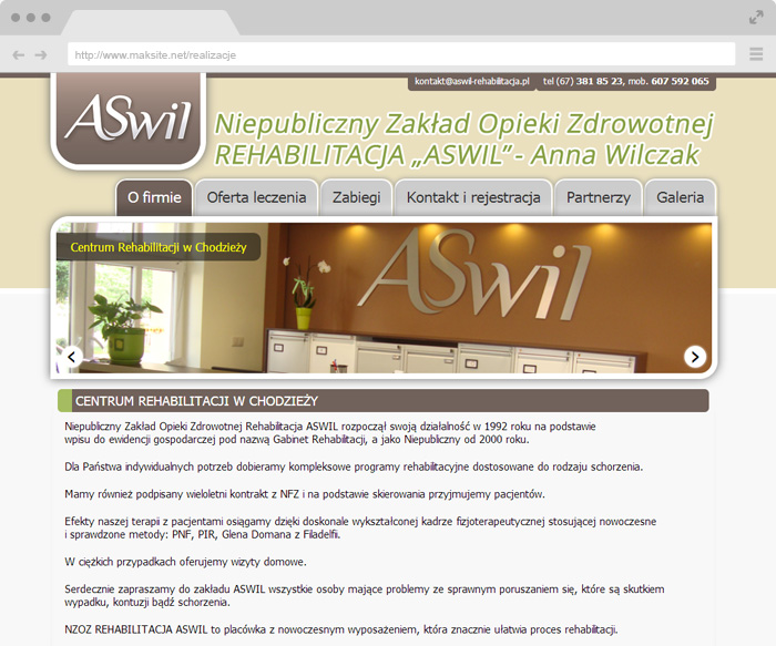 Non-public health care REHABILITATION "ASWIL"