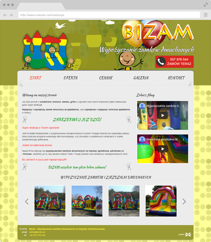 Bizam - Renting of inflatable castles - Bydgoszcz