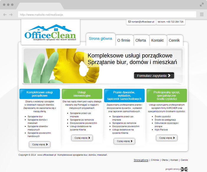 OfficeClean - Comprehensive cleaning of offices, homes, apartments