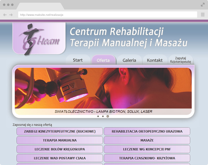 Rehabilitation Center for Manual and Massage Therapy