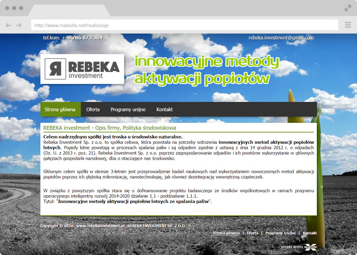 Rebeka Investment Sp. z o.o.