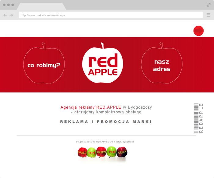 Agencja reklamy Red Apple w Bydgoszczy - Reklama, wydawnictwa