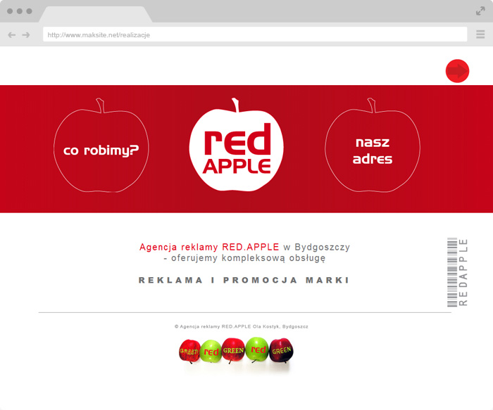 Agencja reklamy Red Apple w Bydgoszczy - Reklama, wydawnictwa
