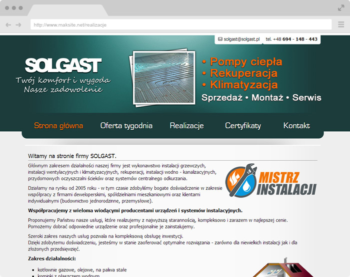 Solgast - Modern heating technology