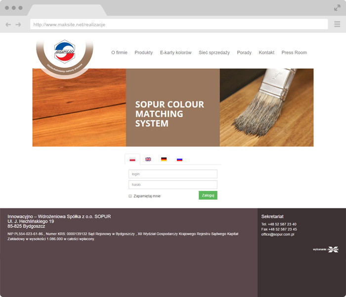 SOPUR COLOR MATCHING SYSTEM