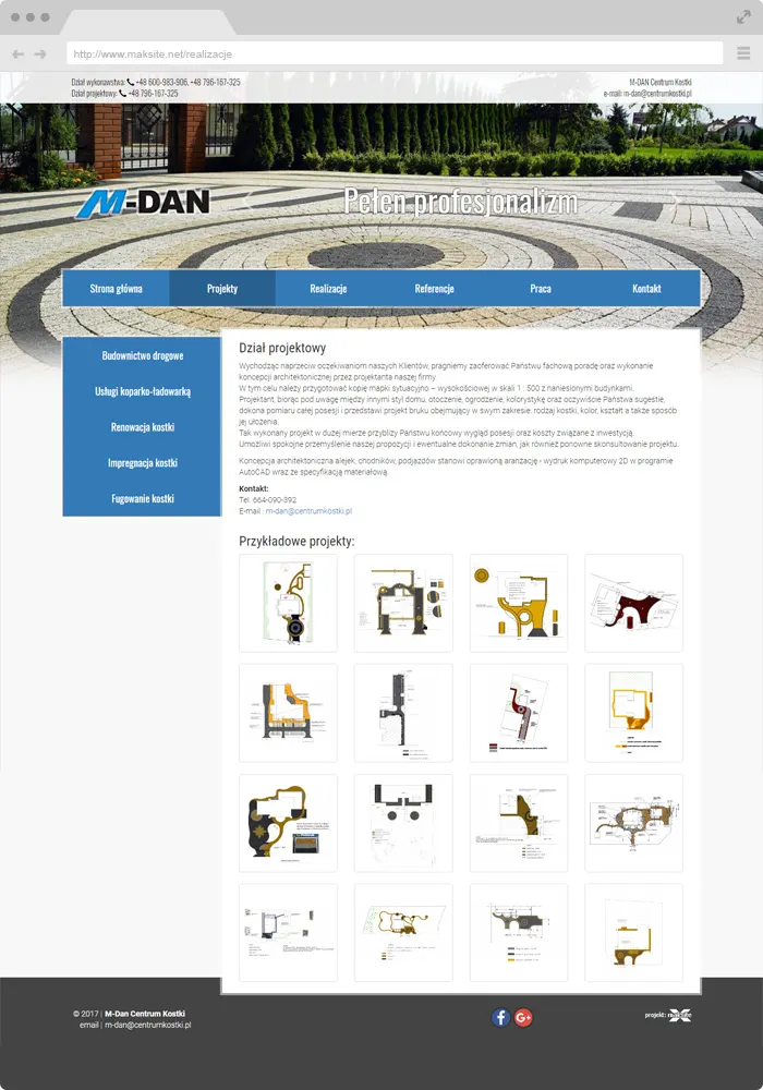 Beispiel-Website-Design - Stapeln von Würfeln
